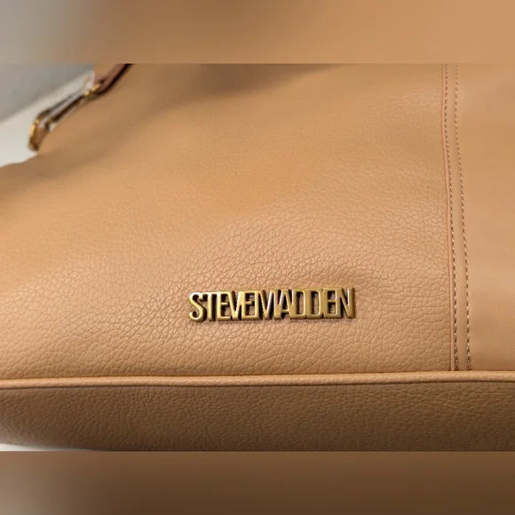 Steve Madden Bodie Tote - NWT - Tan 16x13 Inches - Picture 13 of 16